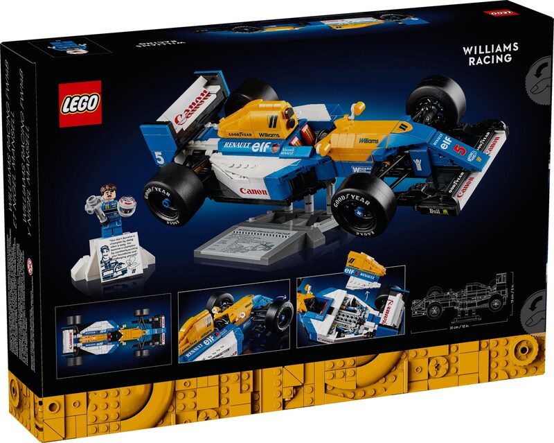 LEGO Icons 10353 Williams Racing FW14B & Nigel Mansell