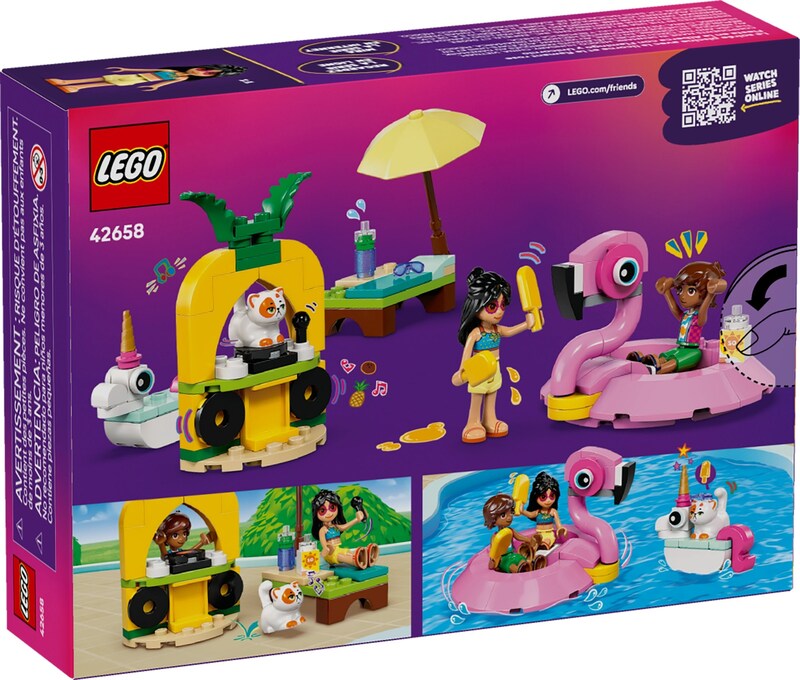 LEGO Friends 42658 Unicorn & Flamingo Pool Party