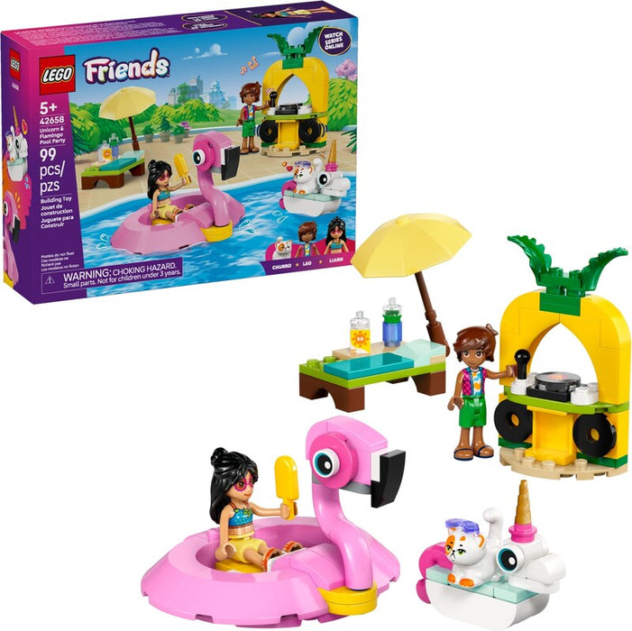 LEGO Friends 42658 Unicorn & Flamingo Pool Party