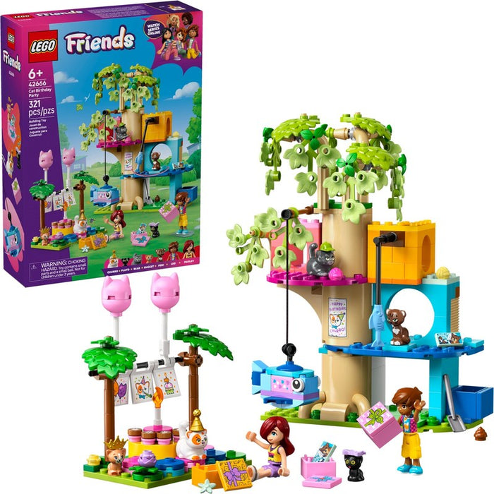 LEGO Friends 42666 Cat Birthday Party & Tree House