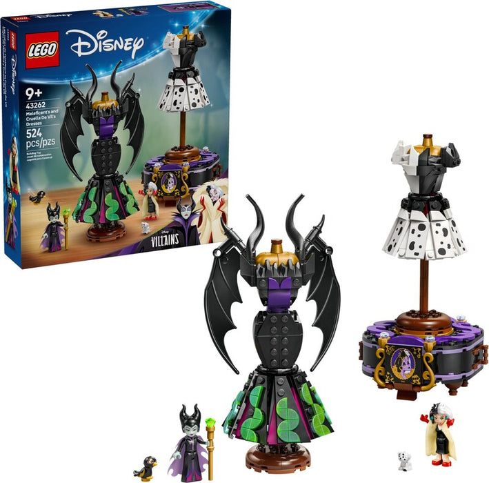 LEGO Disney Princess 43262 Maleficents and Cruella De Vils Dresses