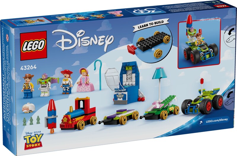 LEGO Disney Pixar 43264 Toy Story Celebration Train & RC Car