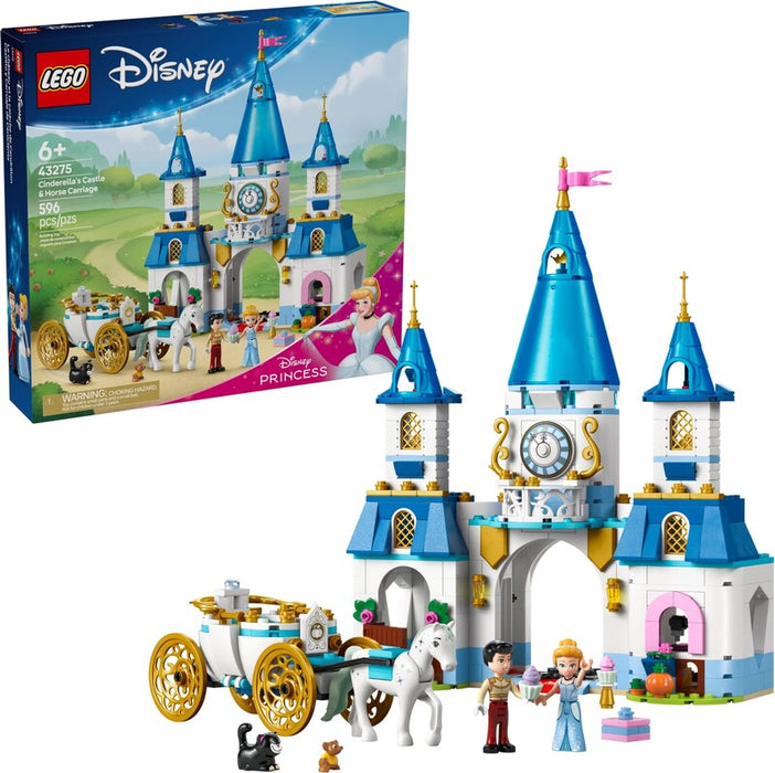 LEGO Disney 43275 Cinderellas Castle & Horse Carriage