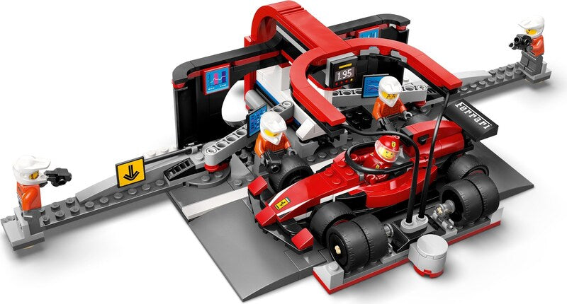 LEGO City 60443 F1 Pit Stop & Pit Crew with Ferrari Car