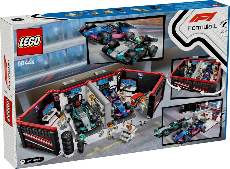 LEGO City 60444 F1 Garage & Mercedes-AMG & Alpine Cars