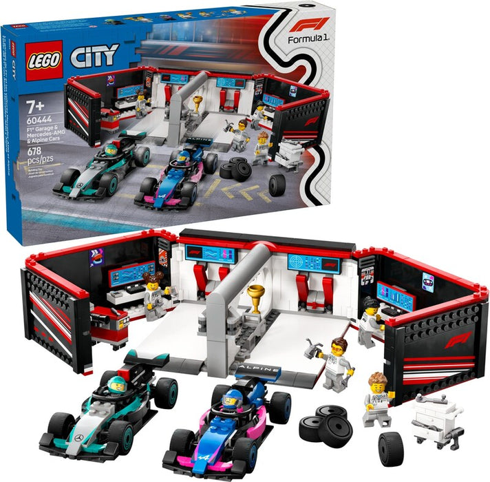 LEGO City 60444 F1 Garage & Mercedes-AMG & Alpine Cars