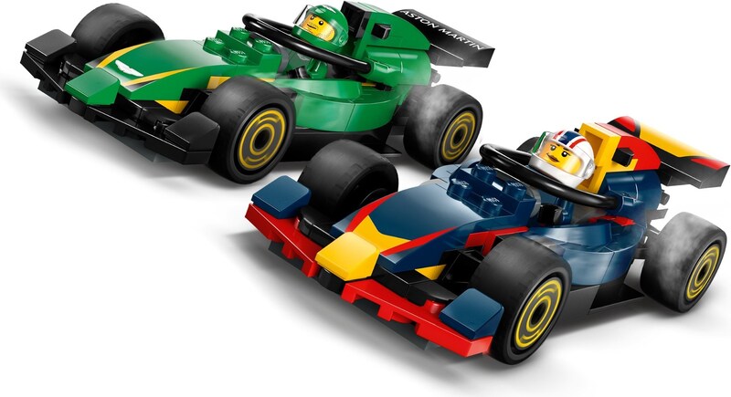 LEGO City 60445 F1 Truck with RB20 & AMR24 F1 Cars