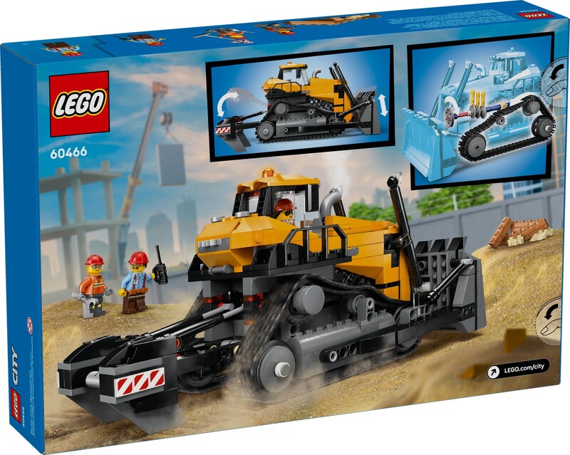 LEGO City 60466 Yellow Bulldozer