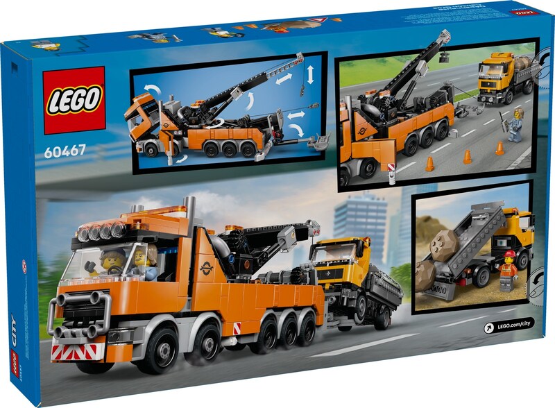 LEGO City 60467 Heavy-Duty Recovery Tow Truck with Crane