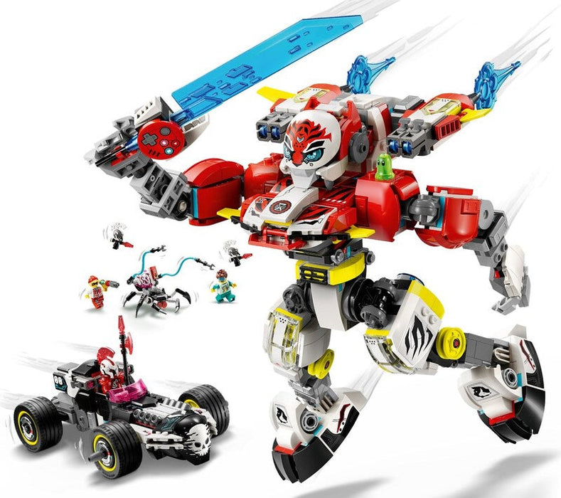 LEGO DREAMZzz 71497 Coopers Tiger Mech & Zeros Hot Rod Car