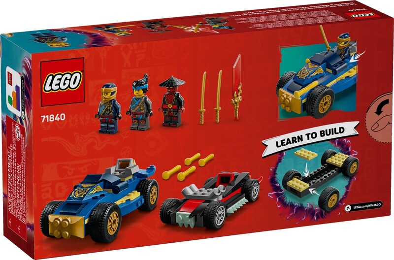 LEGO Ninjago 71840 Rogue vs. Drix Race Car Duel