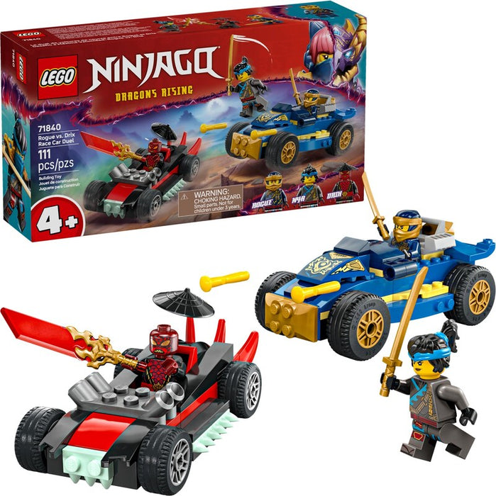 LEGO Ninjago 71840 Rogue vs. Drix Race Car Duel