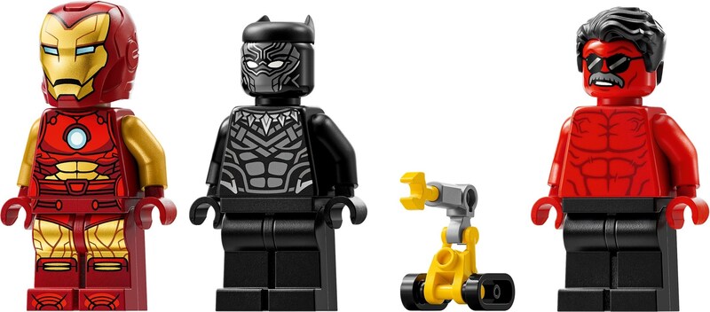LEGO Super Heroes 76310 Iron Man Car & Black Panther vs. Red Hulk
