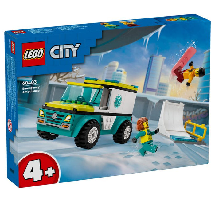 LEGO City 60403 Emergency Ambulance and Snowboarder