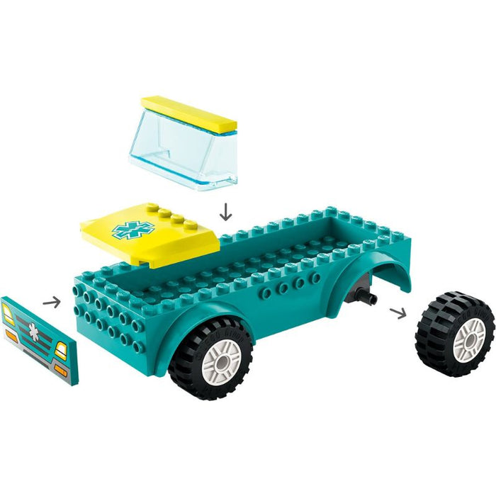 LEGO City 60403 Emergency Ambulance and Snowboarder