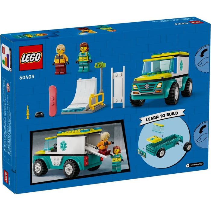 LEGO City 60403 Emergency Ambulance and Snowboarder