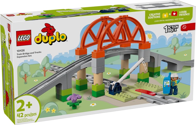 LEGO Duplo 10426 Train Bridge And Tracks Expansion Set