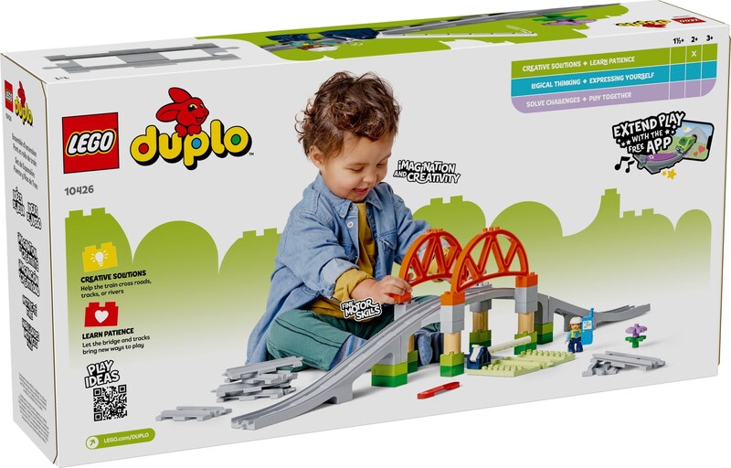 LEGO Duplo 10426 Train Bridge And Tracks Expansion Set