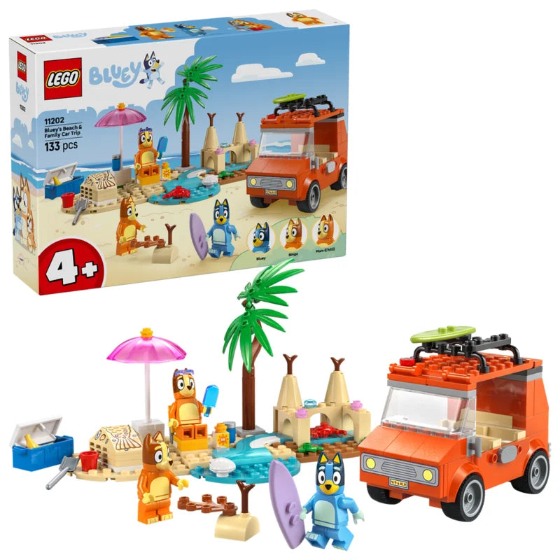 LEGO Bluey 11202 Bluey's Beach & Family Car Trip