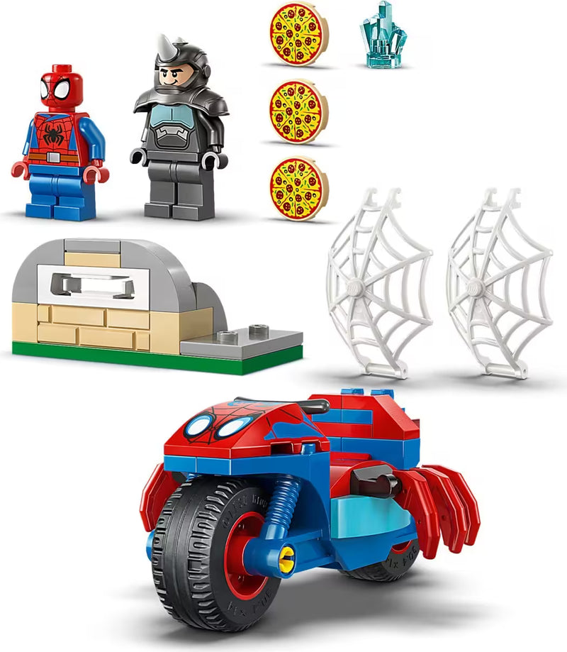 LEGO Spidey 11206 Spidey on his Motorcycle vs. Rhino