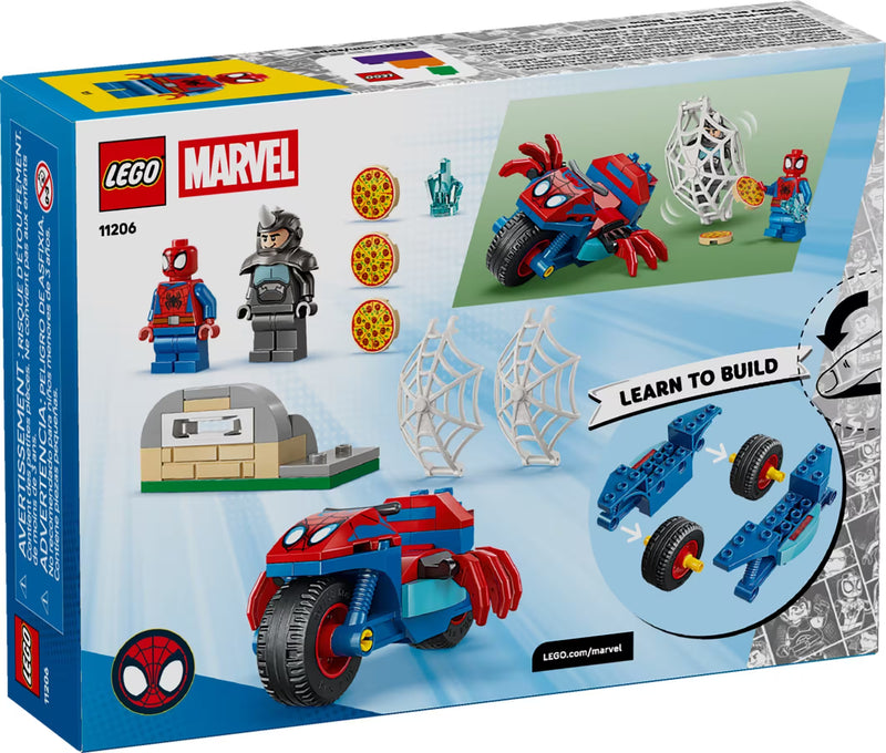 LEGO Spidey 11206 Spidey on his Motorcycle vs. Rhino
