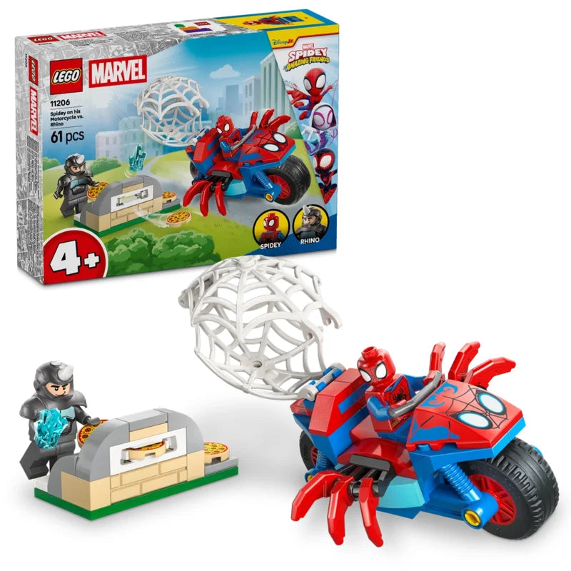 LEGO Spidey 11206 Spidey on his Motorcycle vs. Rhino