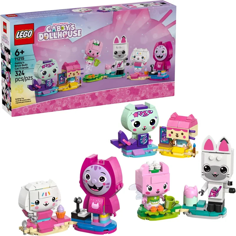 LEGO Gabby's Dollhouse 11215 Gabby's Brick-Built Cat Friends