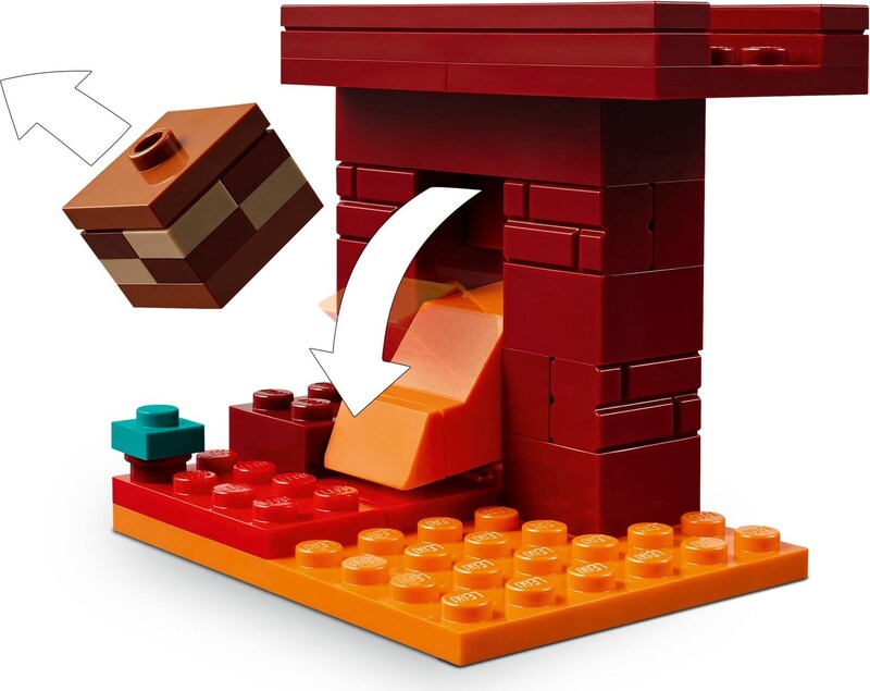 LEGO Minecraft 21266 The Nether Lava Battle