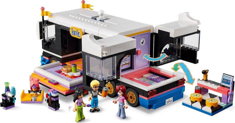 LEGO Friends 42619 Pop Star Music Tour Bus