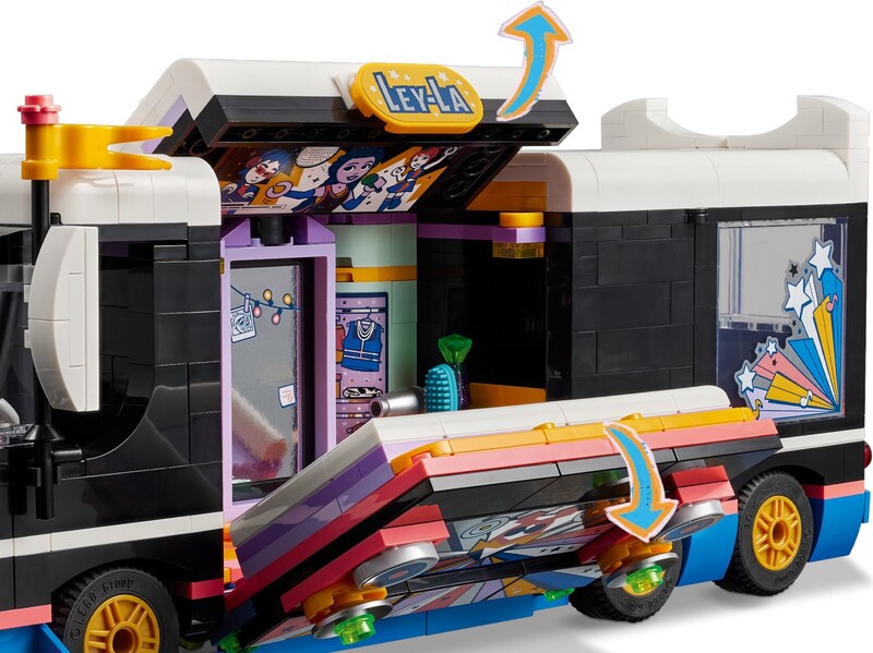 LEGO Friends 42619 Pop Star Music Tour Bus