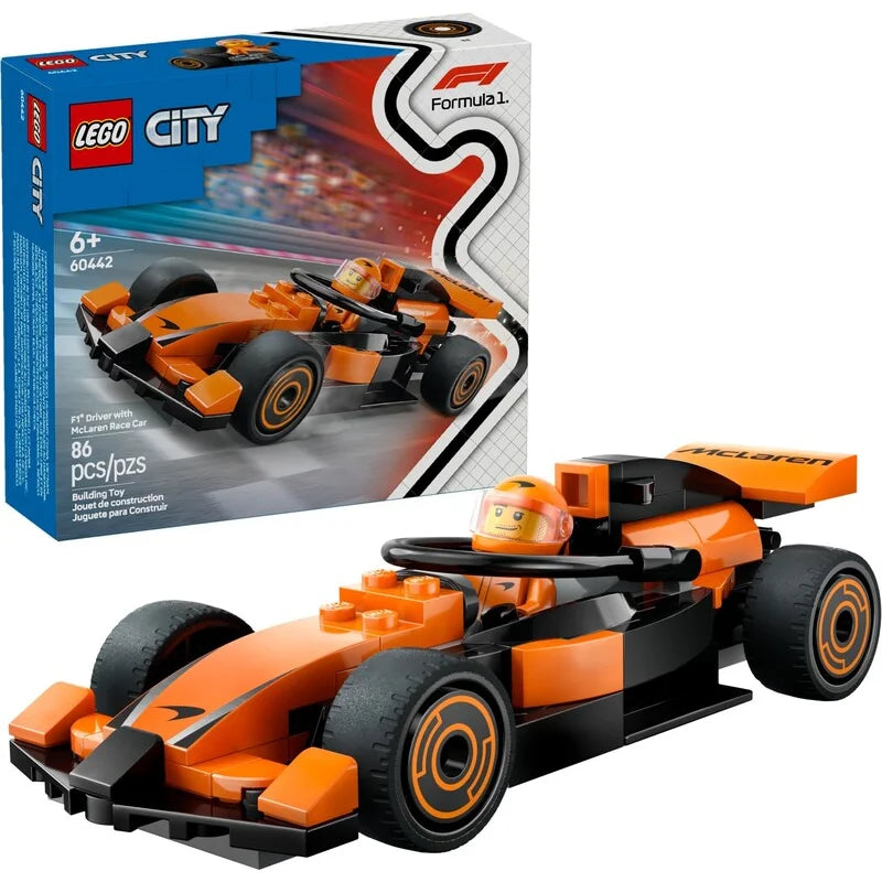 LEGO City 60442 F1 Driver with McLaren Race Car