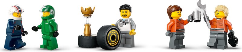 LEGO City 60445 F1 Truck with RB20 & AMR24 F1 Cars
