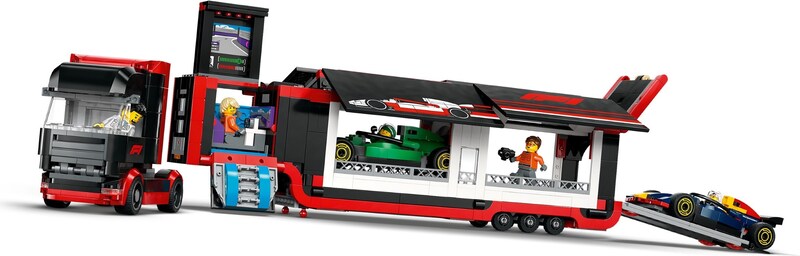LEGO City 60445 F1 Truck with RB20 & AMR24 F1 Cars