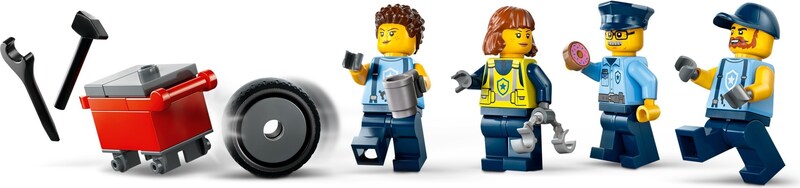 LEGO City 60457 Custom Police Car Garage