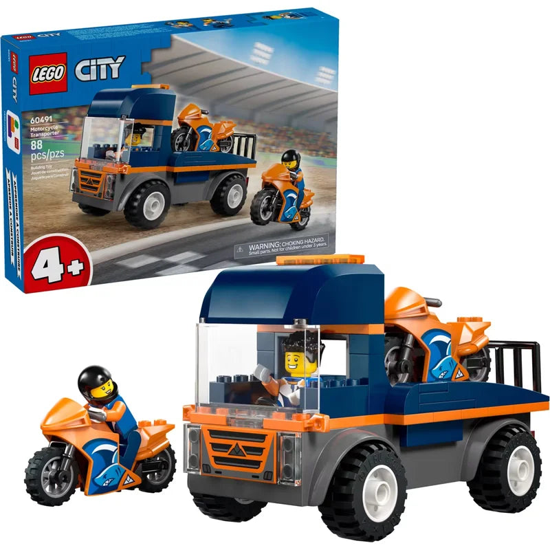 LEGO CITY 60491 Motorcycle Transporter