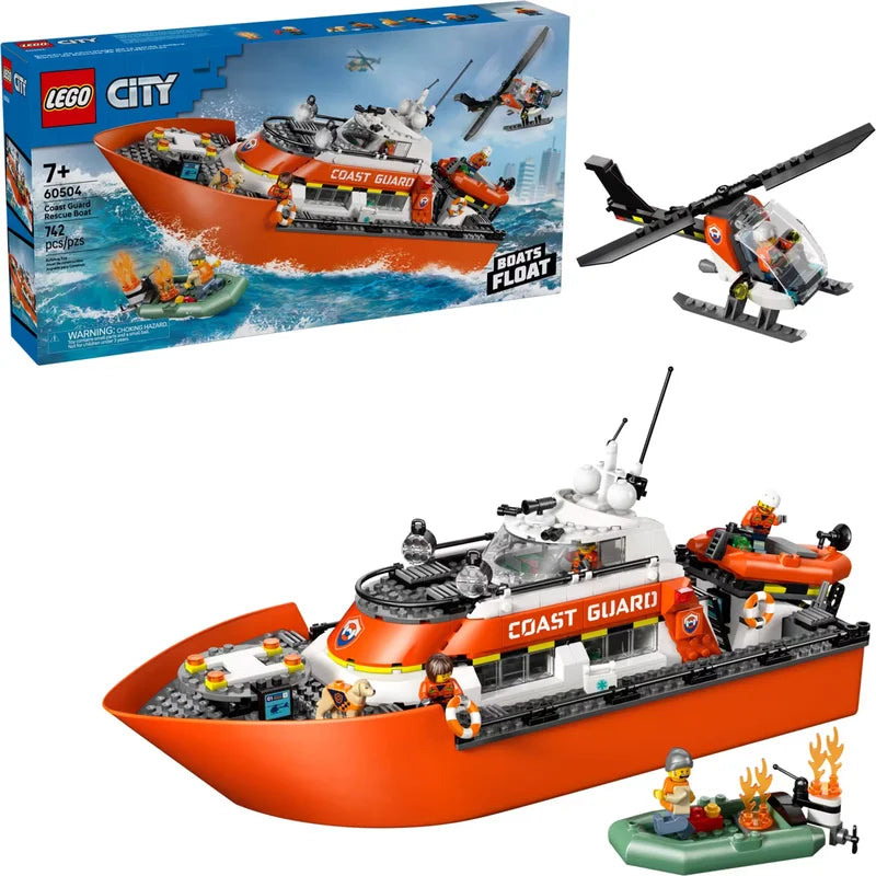 LEGO CITY 60504 Coast Guard Rescue Boat & Helicopter