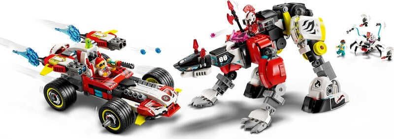 LEGO DREAMZzz 71497 Coopers Tiger Mech & Zeros Hot Rod Car