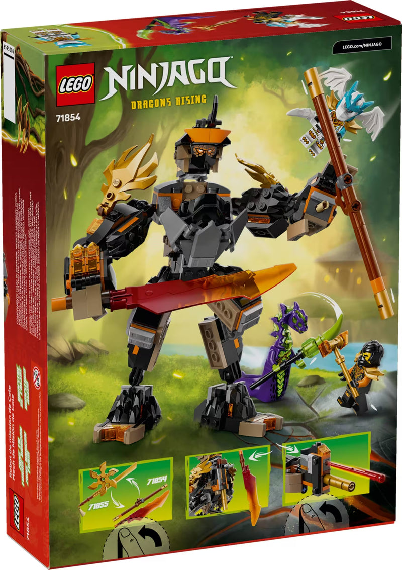 LEGO Ninjago 71854 Cole's Mission Mech & Dragon Zane