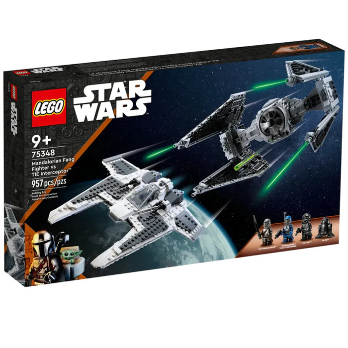 LEGO Star Wars 75348 Mandalorian Fang Fighter vs TIE