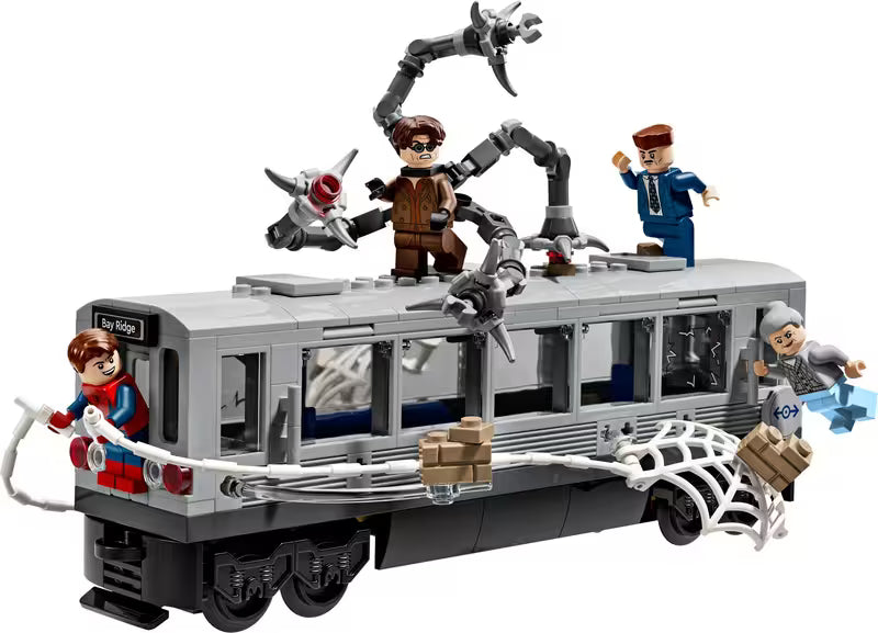 LEGO Marvel 76321 Spider-Man vs. Doc Ock Subway Train Scene