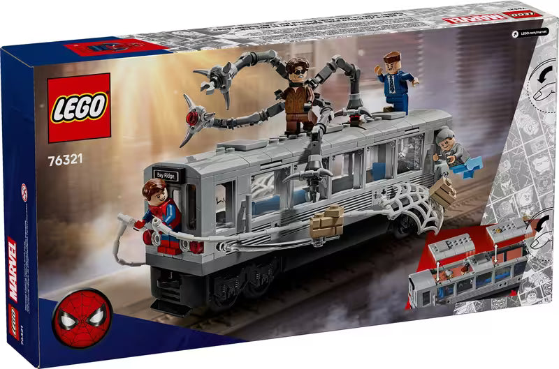 LEGO Marvel 76321 Spider-Man vs. Doc Ock Subway Train Scene