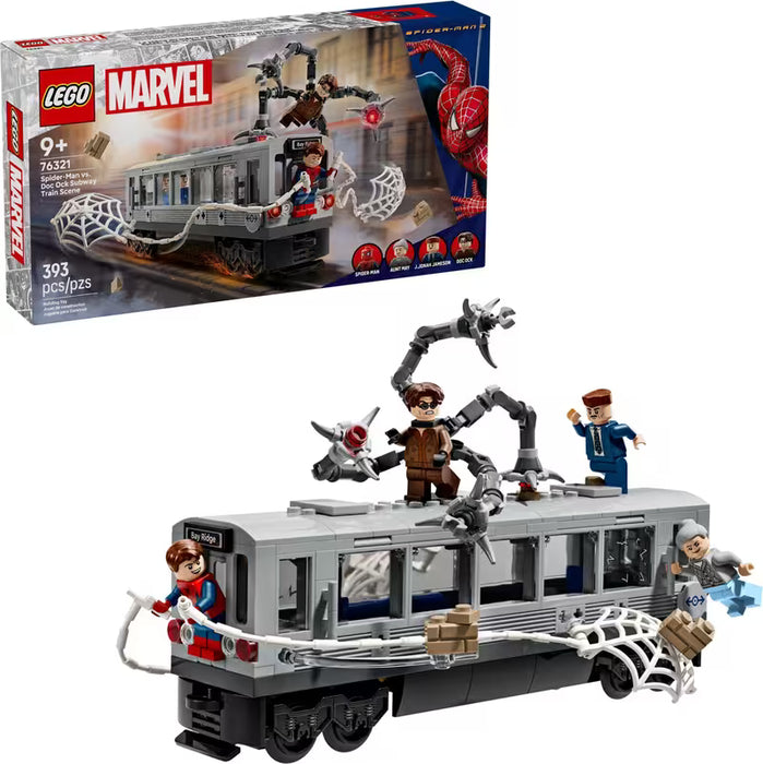 LEGO Marvel 76321 Spider-Man vs. Doc Ock Subway Train Scene
