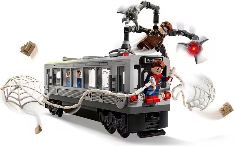 LEGO Marvel 76321 Spider-Man vs. Doc Ock Subway Train Scene