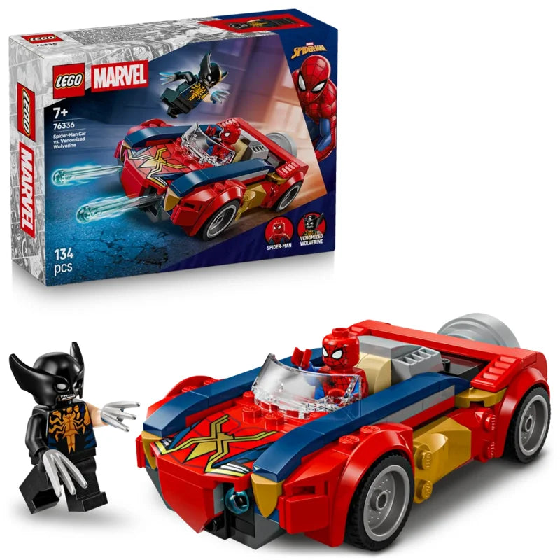 LEGO Marvel 76336 Spider-Man Car vs. Venomized Wolverine